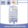 Steel Roll Pallet Wire Rolling Storage Cage Wholesale Folding Shopping Cart